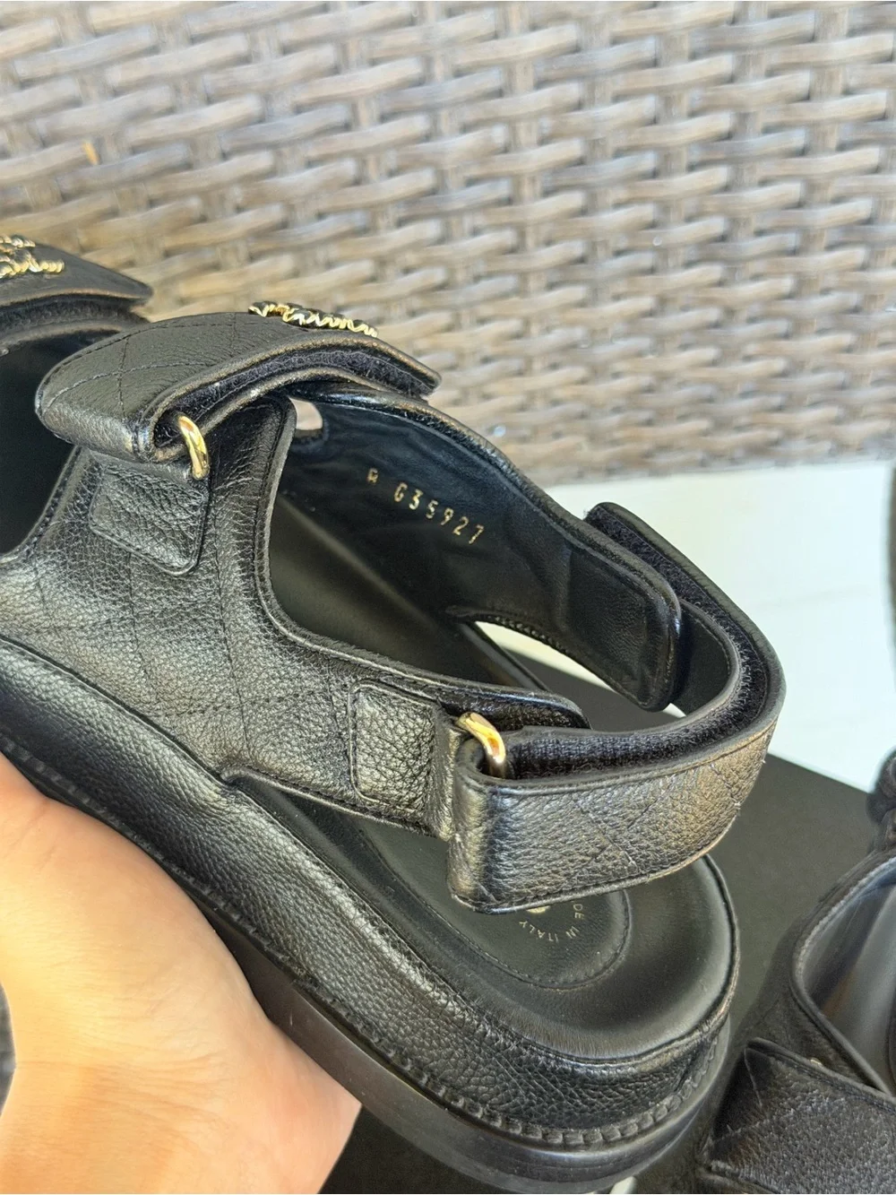 Chanel Dad Sandals Size 36.5